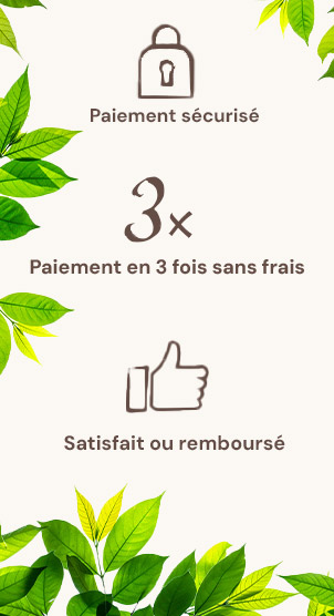 Paiement sécurisé, livraison gratuite, satisfait ou remboursé